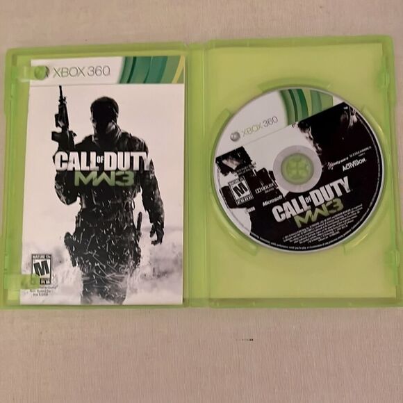 XBOX 360 Call of Duty 2 bonus disc),Modern Warfare 3, Ghosts w cases & manual - Picture 5 of 6